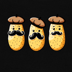 Printti t-paita Ranskalaiset perunat: Kapeampi leikkaus - Image 4