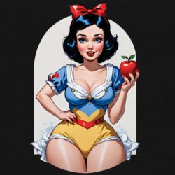 Pin-Up Lumikki t-paita